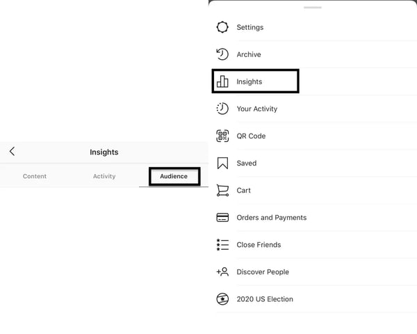 instagram insights audience engagement rate